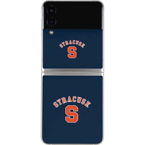Syracuse University S Blue Galaxy Z Flip4 5G Skin